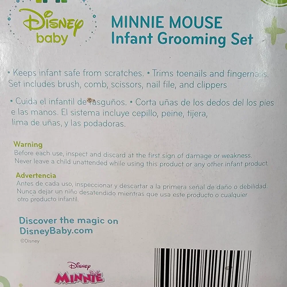 Disney Baby 5 Piece Minnie Mouse Infant Grooming Set NEW / SEALED